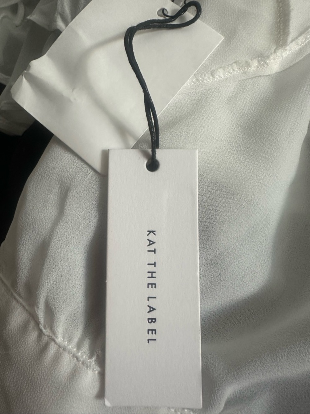 Revolve Kat the Label white Betty blouse NWT size Small - Picture 10 of 12